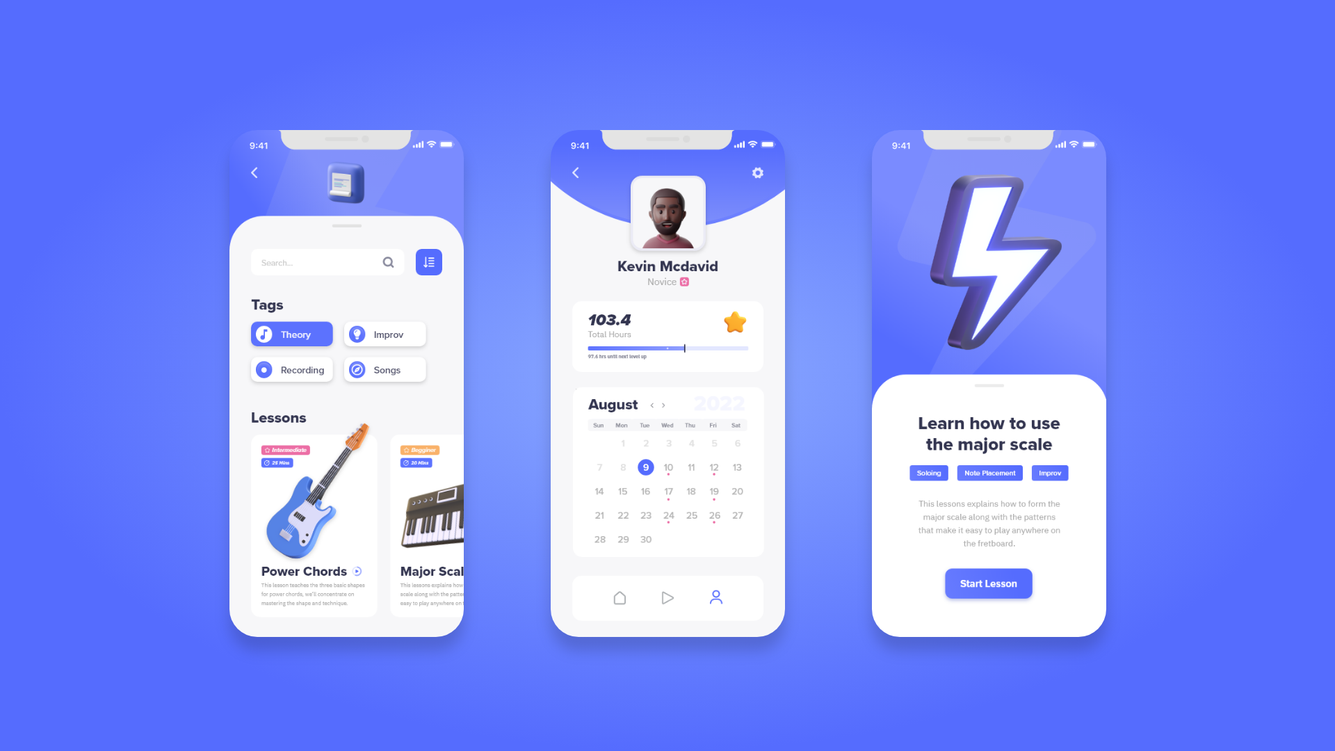 Final companion app screens